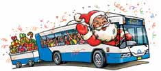 Sydney buses Christmas