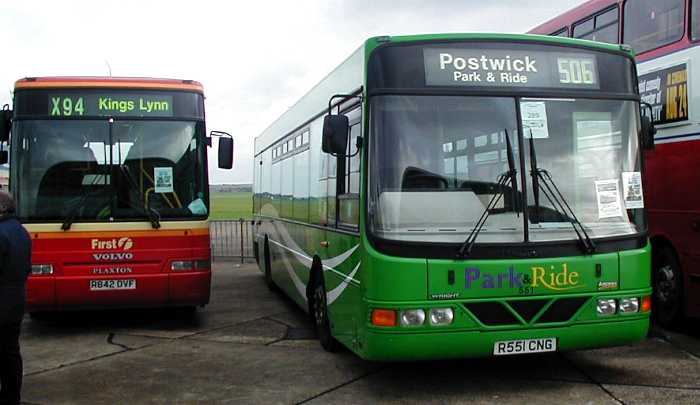 First Eastern Counties Norwich Park & Ride Scania L113CRL Wright 551