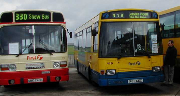 Provincial Leyland National 330 & Blue Bus Dennis Dart East Lancs