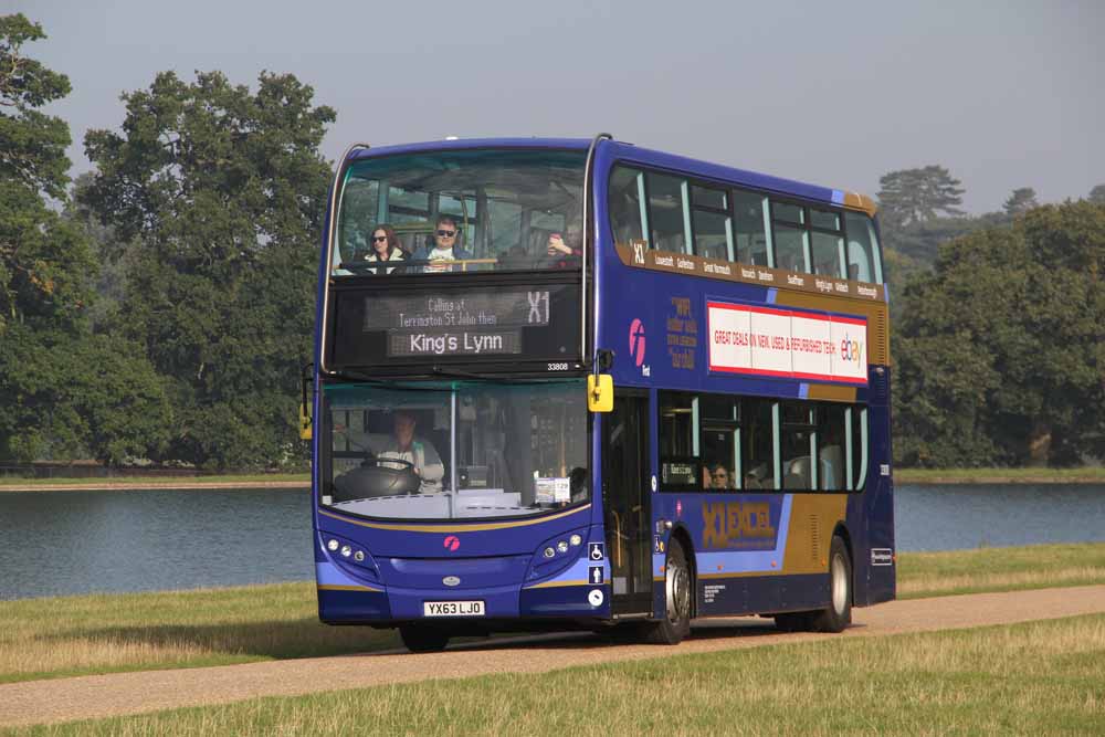 First Eastern Counties ADL Enviro400 X1 33808