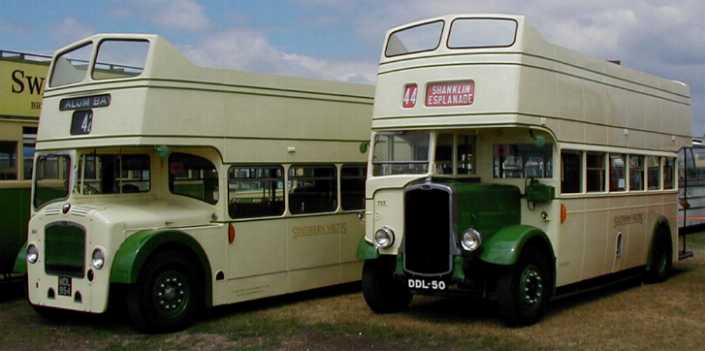 Southern Vectis Bristol K5G 703 and LD6G 500 open toppers