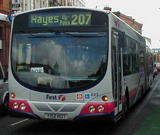 First Volvo B7LA Wright bendibus AV2 on 207