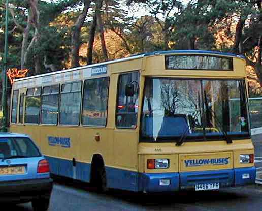 Bournemouth Yellow Buses Dennis Dart - East Lancs 466