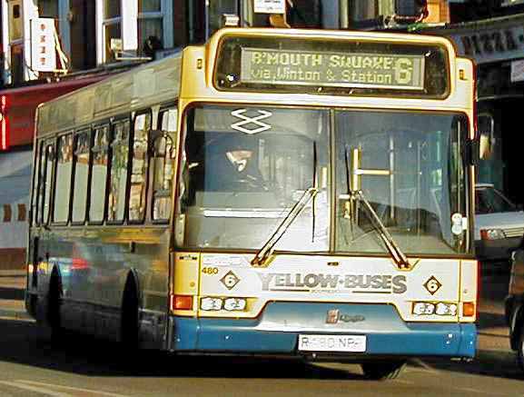Bournemouth Yellow Buses Dennis Dart - East Lancs Spryte 480