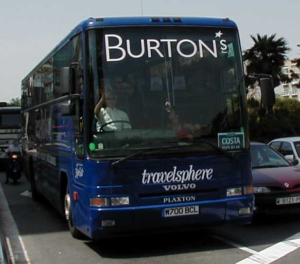 Burtons Travelsphere Volvo B10M Plaxton Premier W700BCL