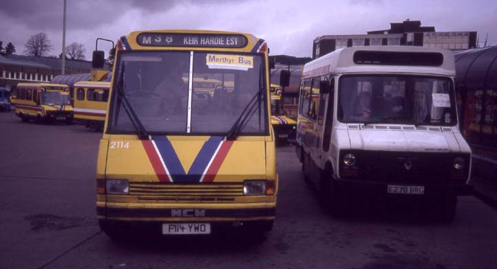 National Welsh MCW MetroRider 2114 and Red & WHite Dodge S56 Alexander 278
