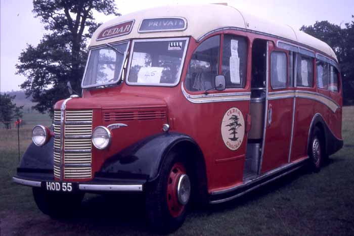 Western National Cedar Coaches Bedford OB Duple HOD55
