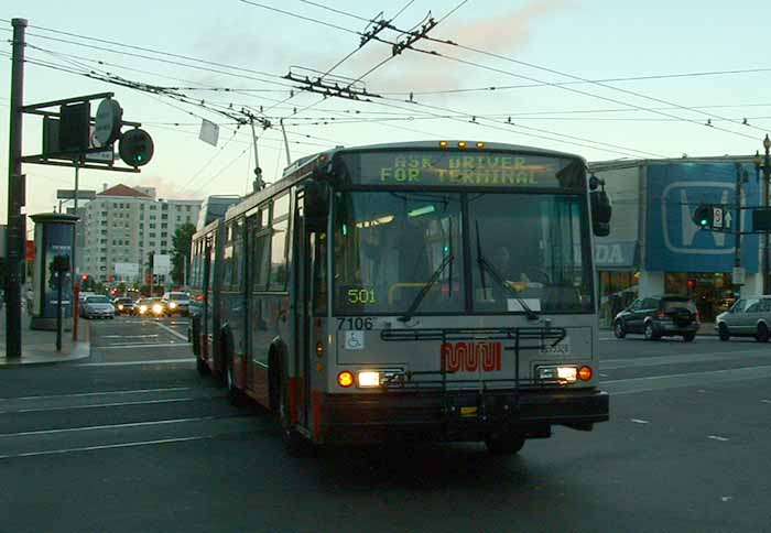 San Francisco MUNI ETI/Skoda artic trolley 7106