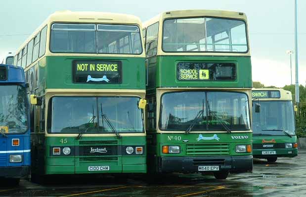 Ipswich Buses Leyland Olympian ECW 45 & Volvo Olympian East Lancs 40