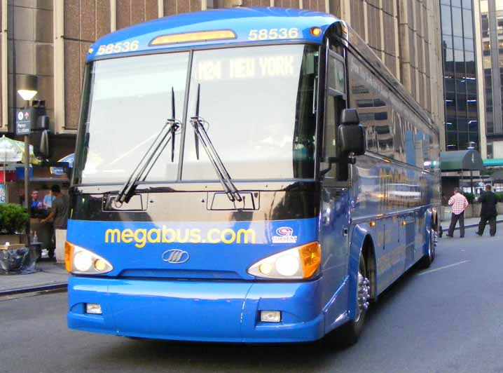 Coach USA Megabus MCI D4505 58536
