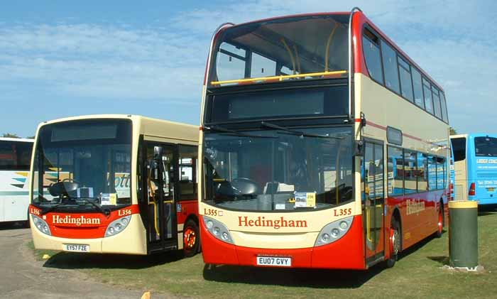 Hedingham Omnibuses Enviro200 and Enviro400