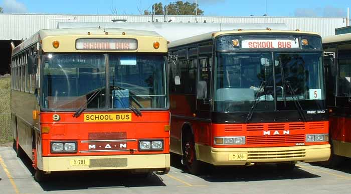 Toronto MAN school buses
