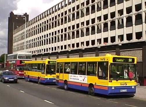 Two First Beeline Dennis Dart Plaxton Pointer