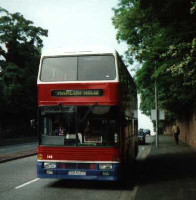 Wycombe Bus Company Leyland Olympian ECW coach D824UTF