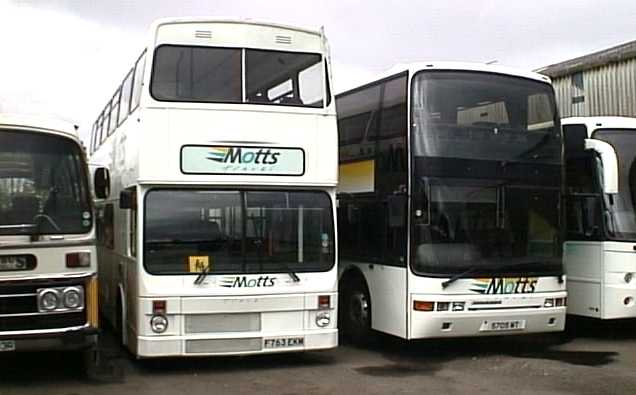 Motts Travel MCW Metrobus F763EKM & Volvo B12T Jonckheere 5705MT