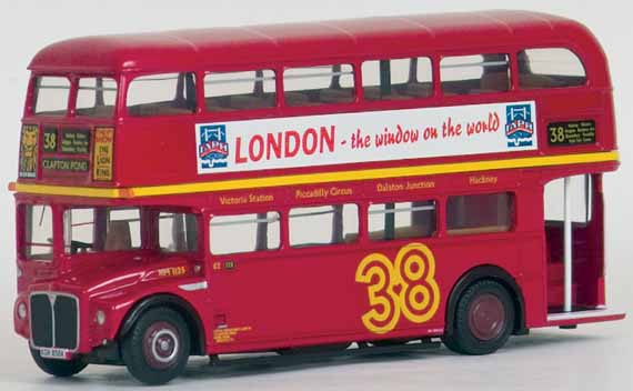 33105 Efe Offenes Oberteil Routemaster Roter Bus Erste London Route 1:76 Metall 
