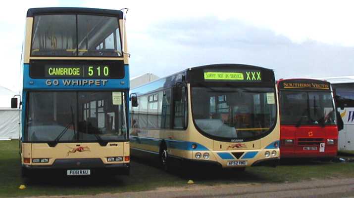 Whippet Volvo B7TL East Lancs FE51RAU & Scania L94UB Wright AF52VMD