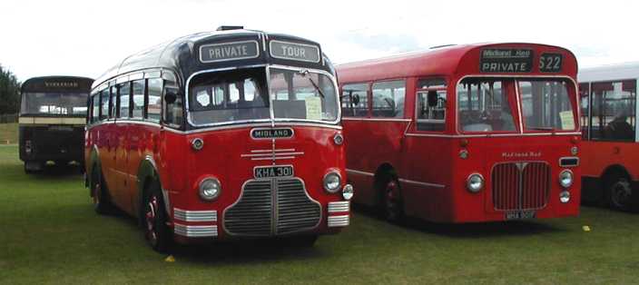 Midland Red BMMO C1 and BMMO S23