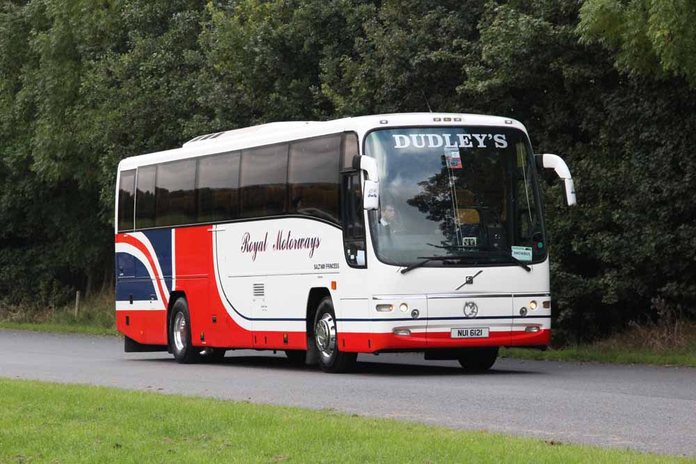 Dudleys Coaches Volvo B12M Plaxton Panther NUI6121