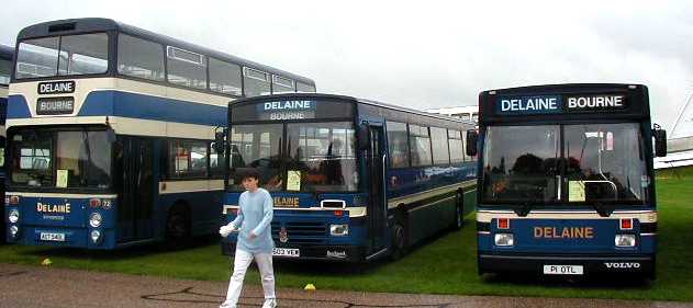 Delaine Atlantean 72, Tiger 103 & Volvo B10M 121