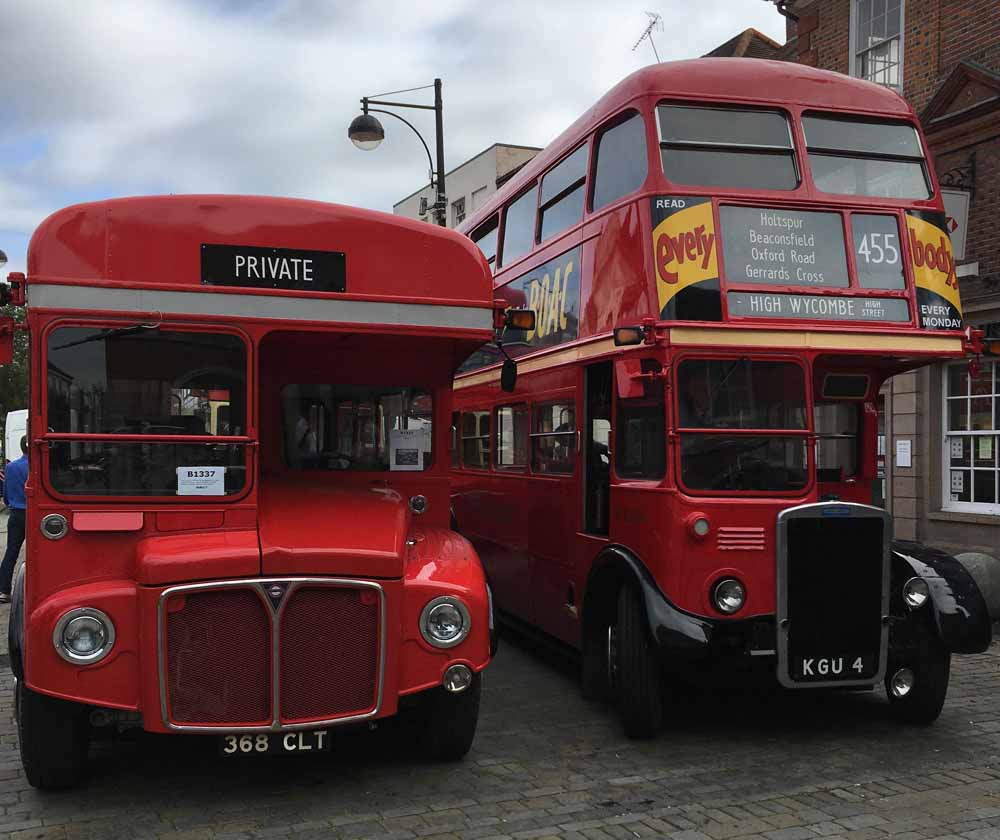 London Transport AEC Routemaster Park Royal RM1368 flyby