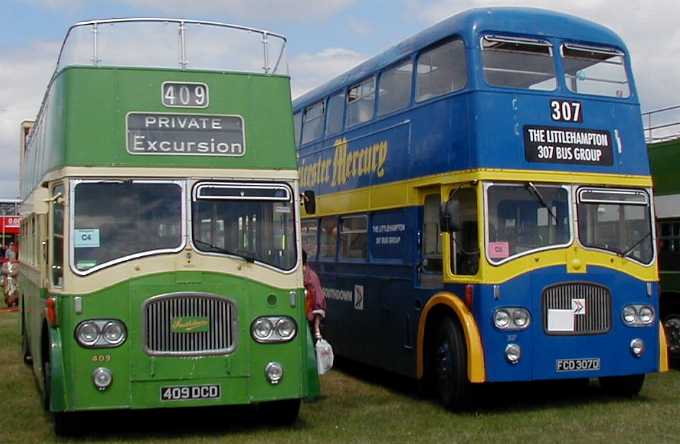 Southdown Queen Mary Leyland Titan PD3 Northern Counties 409 and 307