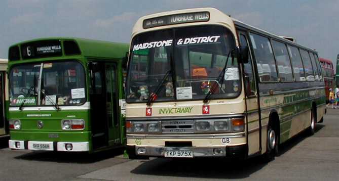 Maidstone & District Leyland Leopard Duple Dominant 4771 and Leyland National 3556