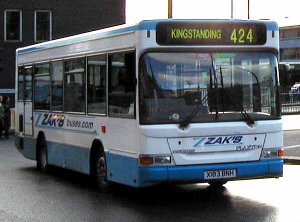 Zak's Buses Dennis Dart MPD X183BNH