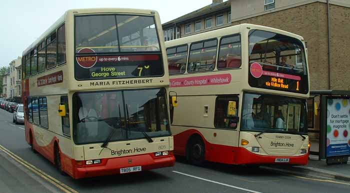 Brighton & Hove East Lancs bodied Dennis Trident and Scania