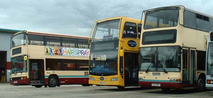 Reading Buses Optare Spectra 704, Scania East Lancs 837 & Dennis Trident Plaxton President 475