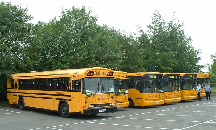 First Berkshire & Hampshire & Dorset schoolbuses