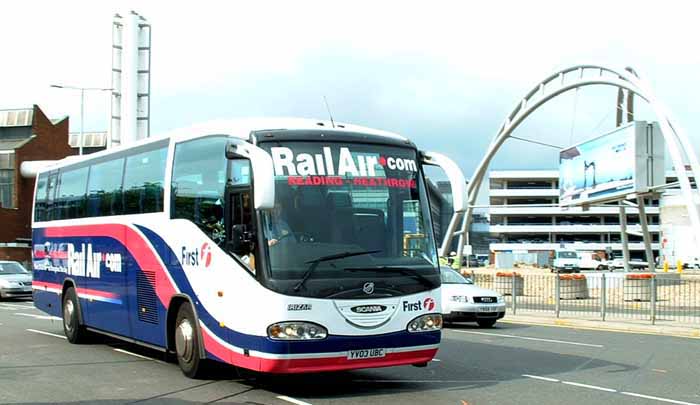 First Beeline Scania K114IB Irizar Century Rail Air coach 710