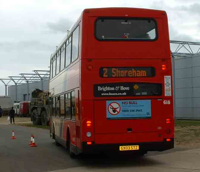Brighton & Hove Scania East Lancs Omnidekka 618