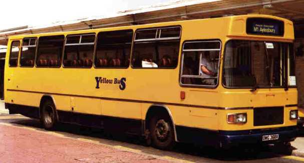 Motts Yellow Bus OWG368X