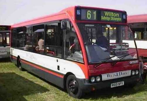 Wilts & Dorset Optare Solo 2619 R619NFX